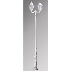 Светильник для уличного освещения с арматурой белого цвета, пластиковыми плафонами Fumagalli E35.205.R20.WXH27