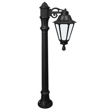 Светильник для уличного освещения с арматурой чёрного цвета, плафонами белого цвета Fumagalli E26.163.S10.AYF1R