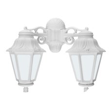Светильник для уличного освещения с арматурой белого цвета, пластиковыми плафонами Fumagalli E26.141.000.WYF1RDN