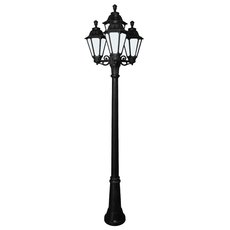 Светильник для уличного освещения с арматурой чёрного цвета, пластиковыми плафонами Fumagalli E26.156.S31.AYF1R