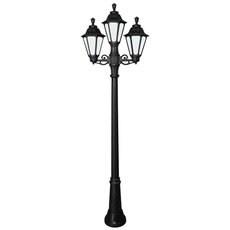 Светильник для уличного освещения с арматурой чёрного цвета, плафонами белого цвета Fumagalli E26.156.S21.AYF1R