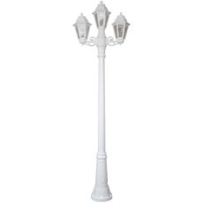 Светильник для уличного освещения с арматурой белого цвета, пластиковыми плафонами Fumagalli E26.156.S21.WXF1R