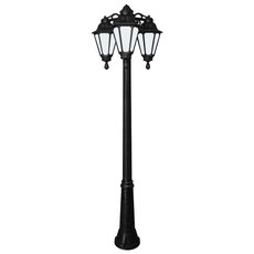 Светильник для уличного освещения с арматурой чёрного цвета, пластиковыми плафонами Fumagalli E26.157.S30.AYF1RDN