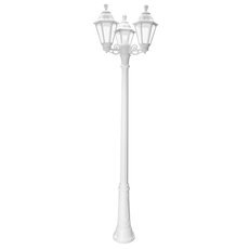 Светильник для уличного освещения с арматурой белого цвета, пластиковыми плафонами Fumagalli E26.157.S30.WXF1R