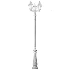 Светильник для уличного освещения с арматурой белого цвета, плафонами прозрачного цвета Fumagalli E26.202.S30.WXF1R