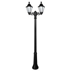 Светильник для уличного освещения с арматурой чёрного цвета, плафонами белого цвета Fumagalli E26.157.S20.AYF1R