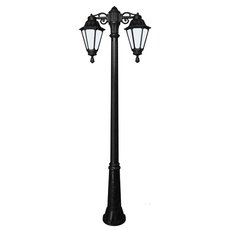 Светильник для уличного освещения с арматурой чёрного цвета, плафонами белого цвета Fumagalli E26.157.S20.AYF1RDN