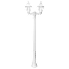 Светильник для уличного освещения с арматурой белого цвета, плафонами прозрачного цвета Fumagalli E26.157.S20.WXF1R