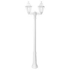 Светильник для уличного освещения с арматурой белого цвета, плафонами прозрачного цвета Fumagalli E26.158.S20.WXF1R