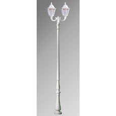 Светильник для уличного освещения с арматурой белого цвета, пластиковыми плафонами Fumagalli E26.202.R20.WXF1R