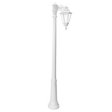 Светильник для уличного освещения с арматурой белого цвета, плафонами прозрачного цвета Fumagalli E26.156.S10.WXF1R