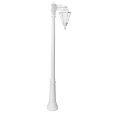 Светильник для уличного освещения с арматурой белого цвета, пластиковыми плафонами Fumagalli E26.156.S10.WYF1R