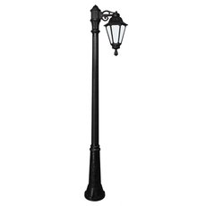 Светильник для уличного освещения с арматурой чёрного цвета, плафонами белого цвета Fumagalli E26.157.S10.AYF1R