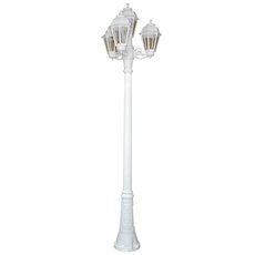 Светильник для уличного освещения с арматурой белого цвета, плафонами прозрачного цвета Fumagalli K22.158.S31.WXF1R