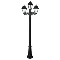 Светильник для уличного освещения с арматурой чёрного цвета, плафонами белого цвета Fumagalli K22.156.S21.AYF1R