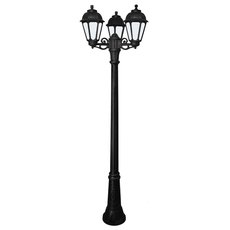Светильник для уличного освещения с арматурой чёрного цвета, плафонами белого цвета Fumagalli K22.156.S30.AYF1R