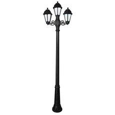 Светильник для уличного освещения с арматурой чёрного цвета, плафонами белого цвета Fumagalli K22.158.S21.AYF1R