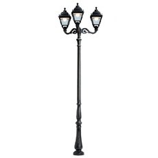 Светильник для уличного освещения с арматурой чёрного цвета, плафонами прозрачного цвета Fumagalli U33.205.M30.AXH27
