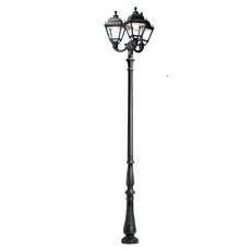 Светильник для уличного освещения с арматурой чёрного цвета, плафонами прозрачного цвета Fumagalli U33.205.R30.AXH27