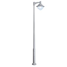 Светильник для уличного освещения с арматурой серого цвета, плафонами прозрачного цвета Fumagalli V50.372.A10.LXH27