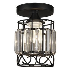 Светильник с арматурой чёрного цвета, плафонами прозрачного цвета Seven Fires WD3567/1C-BK-CL