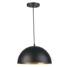 Светильник с арматурой чёрного цвета, плафонами чёрного цвета Seven Fires WD3504/1P-BK-GD