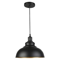 Светильник с арматурой чёрного цвета, плафонами чёрного цвета Seven Fires WD3502/1P-BK-GD