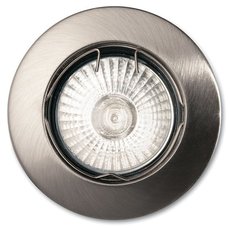 Точечный светильник с арматурой никеля цвета, металлическими плафонами Ideal Lux JAZZ FI1 NICKEL