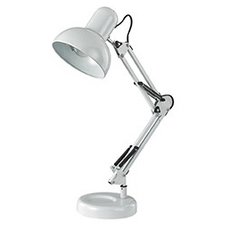 Настольная лампа с арматурой белого цвета, плафонами белого цвета Ideal Lux KELLY TL1 BIANCO