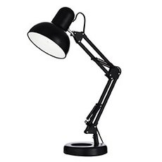 Настольная лампа с арматурой чёрного цвета, металлическими плафонами Ideal Lux KELLY TL1 NERO