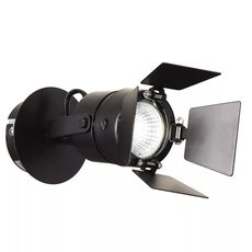 Спот с арматурой чёрного цвета, металлическими плафонами Ideal Lux CIAK AP1 NERO