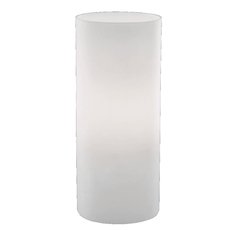 Настольная лампа с арматурой хрома цвета, плафонами белого цвета Ideal Lux EDO TL1 SMALL