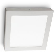 Настенно-потолочный светильник с плафонами белого цвета Ideal Lux UNIVERSAL AP1 24W SQUARE BIANCO