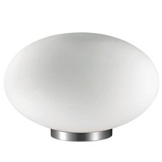 Настольная лампа с арматурой никеля цвета, плафонами белого цвета Ideal Lux CANDY TL1 D14
