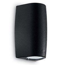 Светильник для уличного освещения с арматурой чёрного цвета, пластиковыми плафонами Ideal Lux KEOPE AP2 SMALL NERO