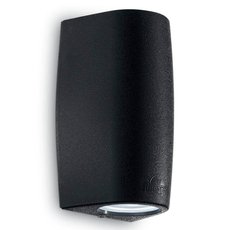 Светильник для уличного освещения с арматурой чёрного цвета, плафонами чёрного цвета Ideal Lux KEOPE AP2 NERO