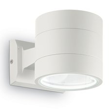Светильник для уличного освещения с металлическими плафонами белого цвета Ideal Lux SNIF AP1 ROUND BIANCO