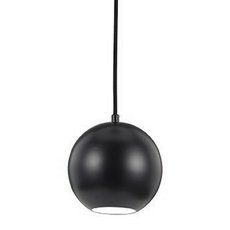 Светильник с металлическими плафонами чёрного цвета Ideal Lux MR JACK SP1 SMALL NERO