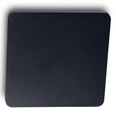 Бра с арматурой чёрного цвета Ideal Lux COVER AP D15 SQUARE NERO