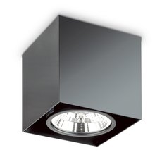 Точечный светильник с арматурой чёрного цвета Ideal Lux MOOD PL1 D15 SQUARE NERO