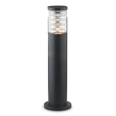 Светильник для уличного освещения с арматурой чёрного цвета, плафонами прозрачного цвета Ideal Lux TRONCO PT1 H40 NERO