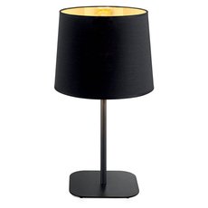 Настольная лампа с арматурой чёрного цвета, плафонами чёрного цвета Ideal Lux NORDIK TL1