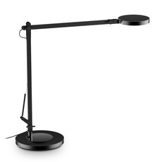 Настольная лампа с арматурой чёрного цвета, плафонами чёрного цвета Ideal Lux FUTURA TL NERO