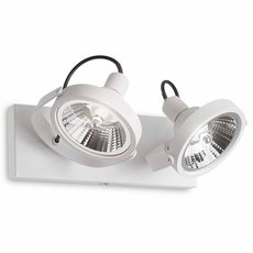 Спот с двумя лампами Ideal Lux GLIM PL2 BIANCO
