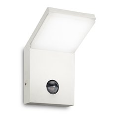 Светильник для уличного освещения с арматурой белого цвета, плафонами белого цвета Ideal Lux STYLE AP SENSOR BIANCO 4000K