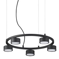 Светильник с арматурой чёрного цвета Ideal Lux MINOR ROUND SP5