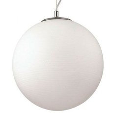 Светильник с арматурой хрома цвета, плафонами белого цвета Ideal Lux MAPA RIGA SP1 D50