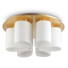 Светильник с стеклянными плафонами белого цвета Ideal Lux DAISY PL6