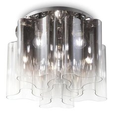 Светильник с стеклянными плафонами тонированного цвета Ideal Lux COMPO PL6 FUME