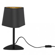 Настольная лампа с текстильными плафонами чёрного цвета Loft IT LOFT1163T-BL